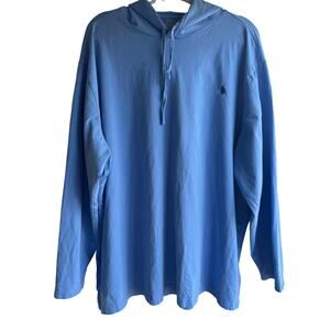 Polo Ralph Lauren Mens Jersey Hooded Long Sleeve T Shirt Blue 3XB Preppy Coastal